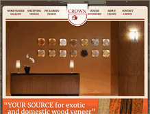 Tablet Screenshot of crownveneer.com